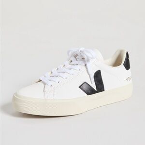 Veja Women's Campo White and Black Sneakers
